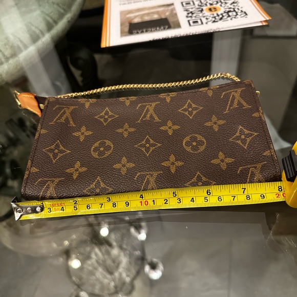Authentic Louis Vuitton Brown Monogram Pochette Cert. Of Authenticity - Picture 11 of 12